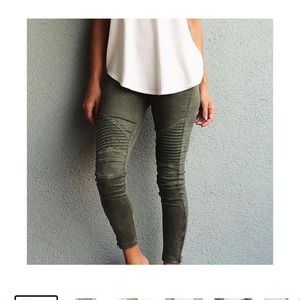 Beulah Moto jeggings, size large.